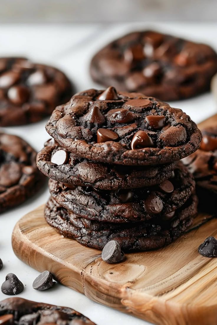 Chocolate Lovers Double Chocolate Chip Cookies